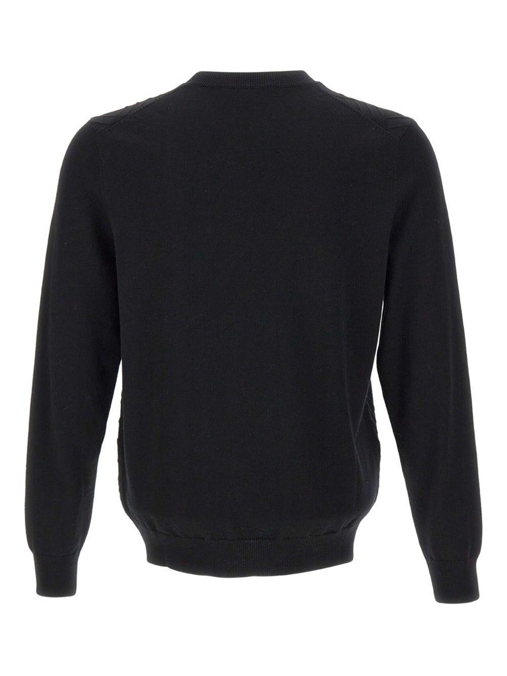 Maglione in lana con motivo a rombi DK97069 NERO DIKTAT 