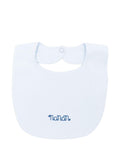 Bavetta in cotone con ricamo logo