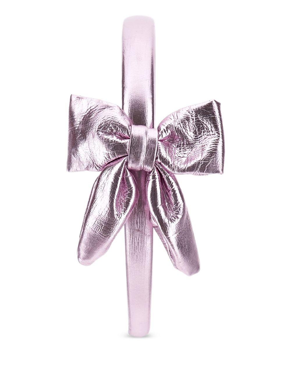 Cerchietto Rosa Cipria con Fiocco 17F0016073 0090 MONNALISA KIDS 