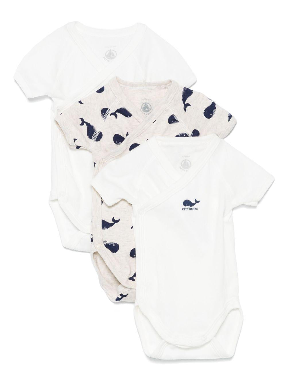 Set beige fantasia neonata (3pz) A0CD1 00 PETIT BATEAU KIDS 