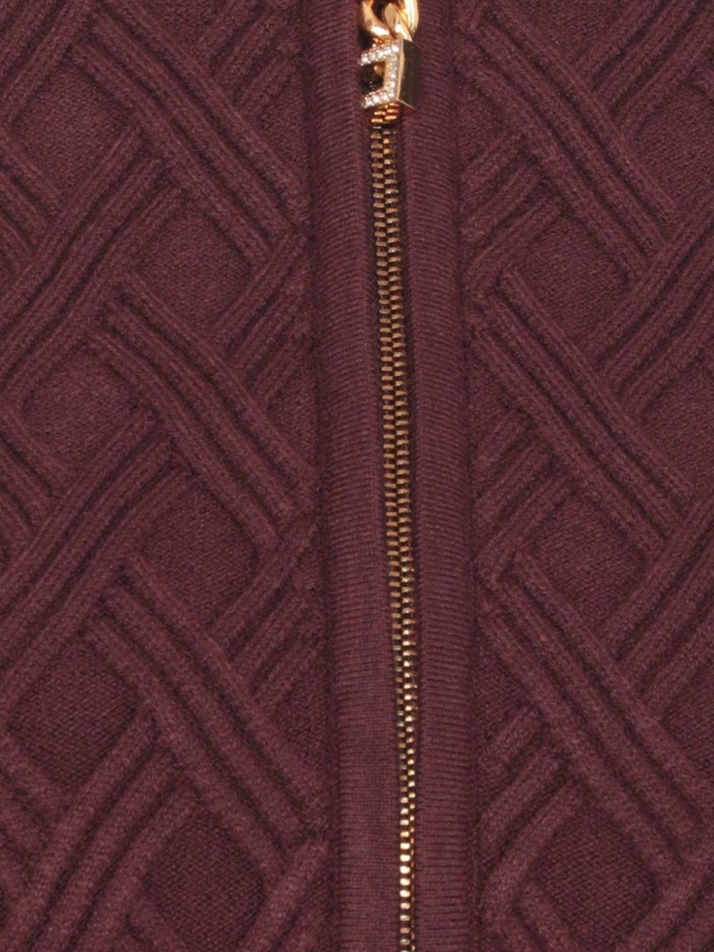 Maglione Crop con Zip Frontale MK29B56E2 EA4 ELISABETTA FRANCHI 