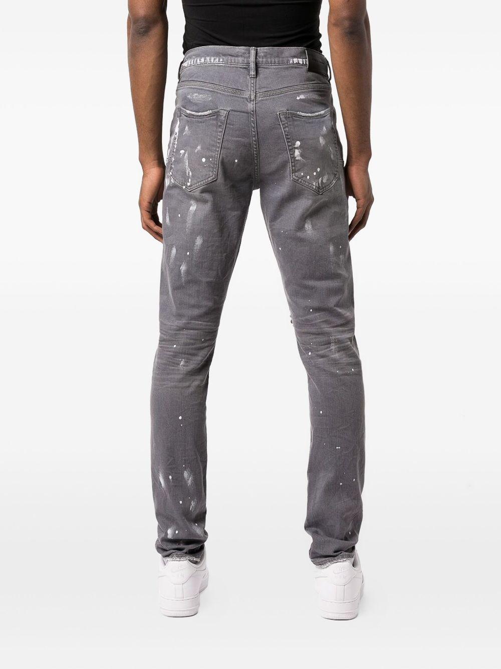 Jeans Slim  con Effetto Vissuto P001 WGKS122 PURPLE 