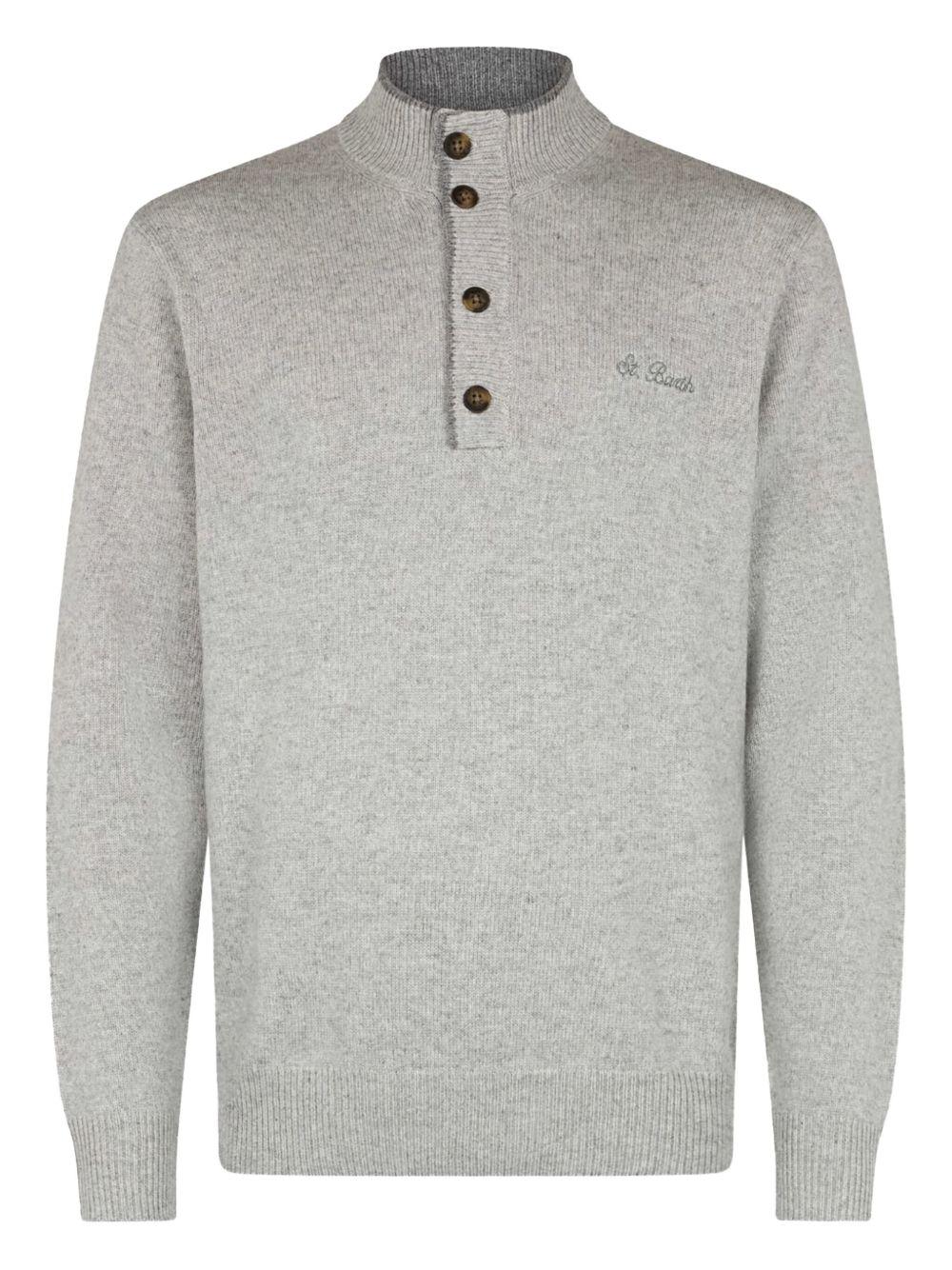 Maglione dorian grigio DORA001 00034G MC2 SAINT BARTH 