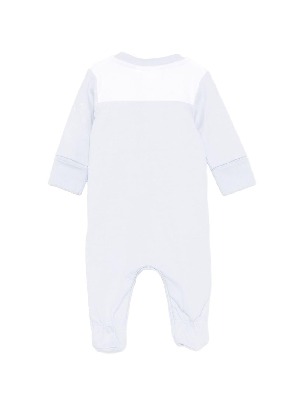 Tutina con piedini con logo ricamato J53046 771 BOSS KIDSWEAR 