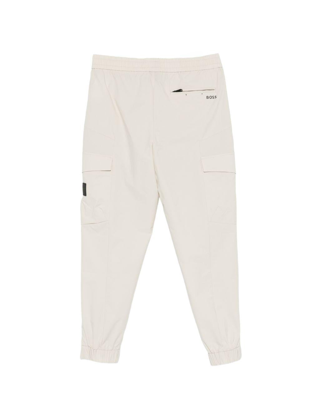 Pantaloni affusolati in poliestere con coulisse 50508339 272 BOSS 