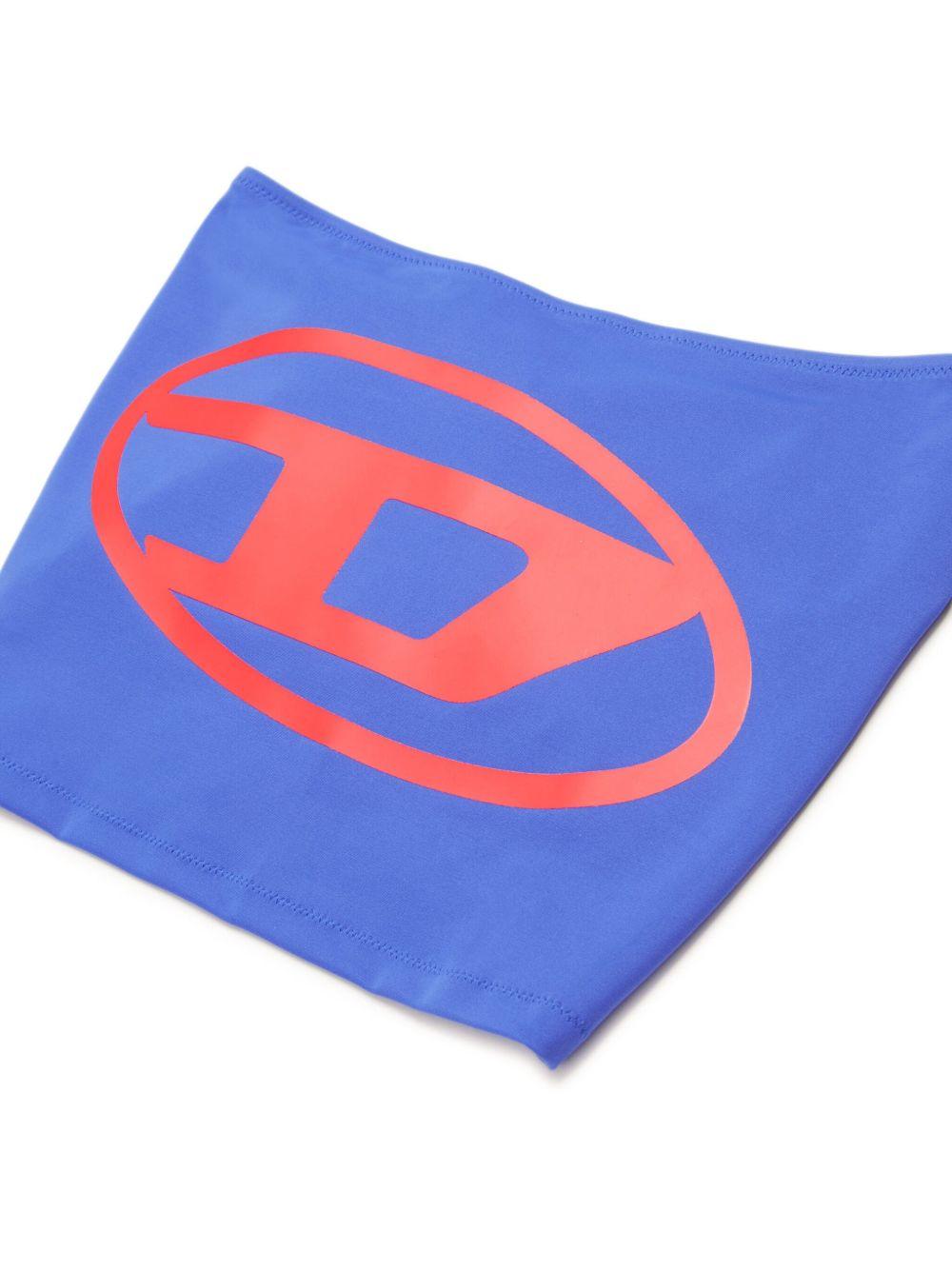 Sacca con copricostume top blu Oval-D