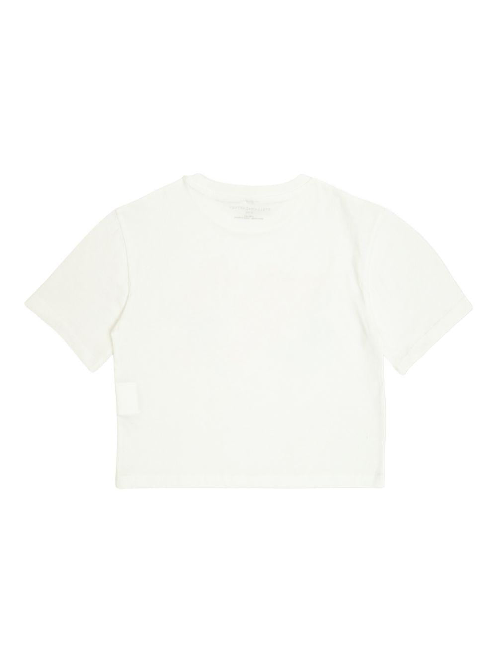 T-shirt in cotone con stampa grafica TY8A91Z0434 100 STELLA MCCARTNEY KIDS 