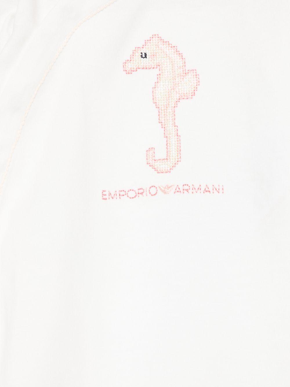 Tutina intera con piedi in cotone EY000177AF22121 M0024 EMPORIO ARMANI KIDS 