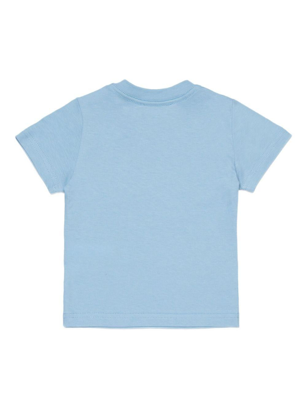 T-shirt in cotone con stampa maple leaf DQ3278D00XM DQ814 DSQUARED KIDS 
