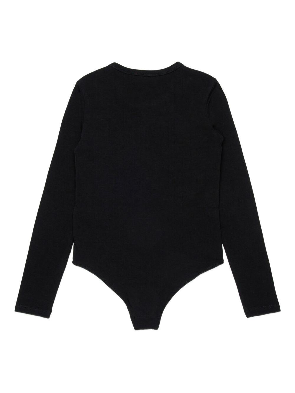 Body a Maniche Lunghe con Logo Oval D ricamato J024330AFAA K900 DIESEL KIDS 