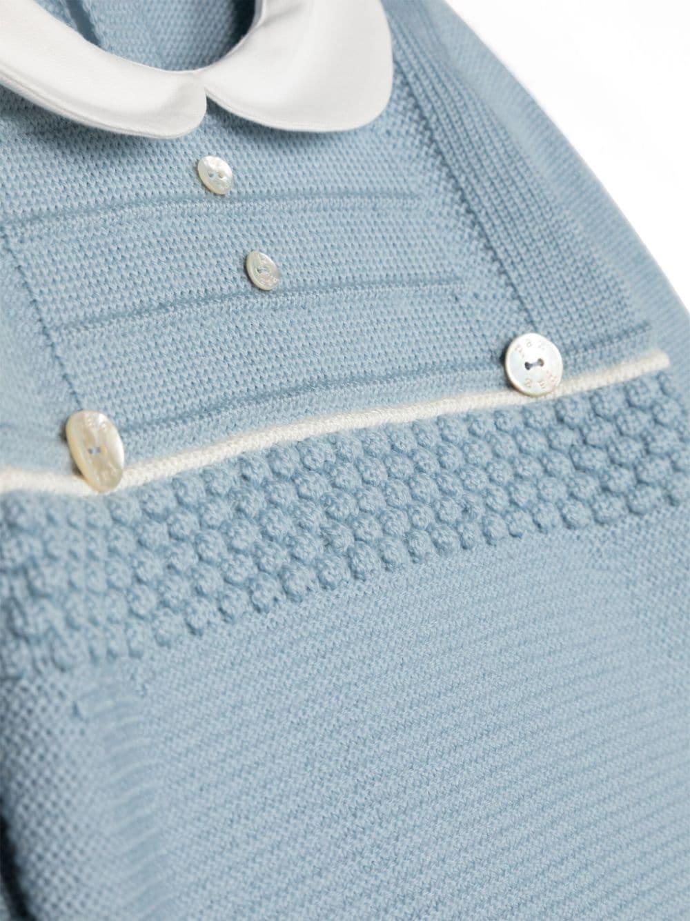 Tutina neonato azzurra lana 005110991 211H56 PAZ RODRIGUEZ KIDS 