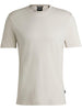 T-shirt h-tessler nocciola collo rigato