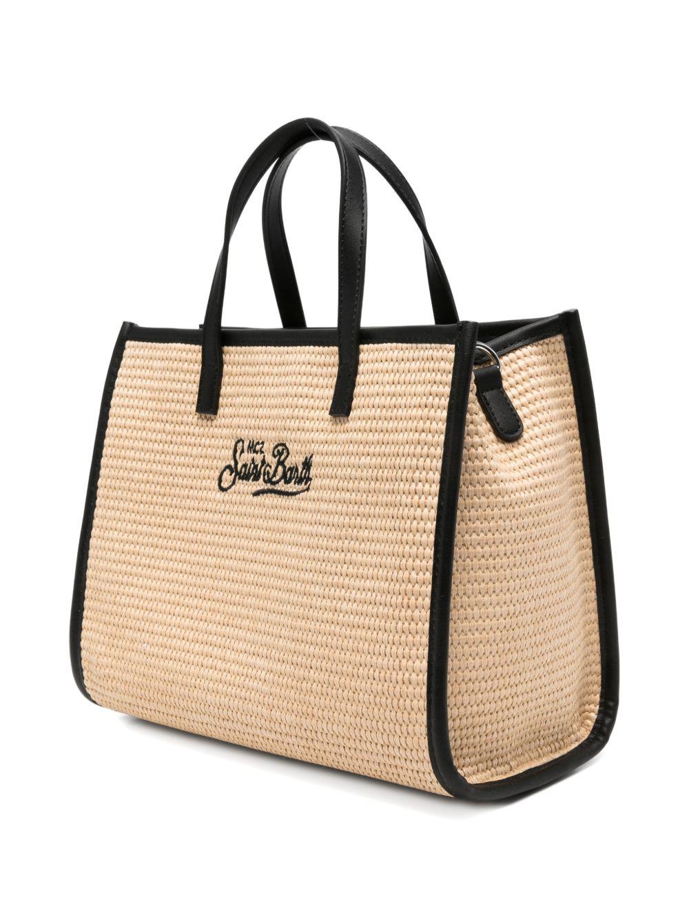 Borsa tote mini in paglia con tracolla VIVM001 00421L MC2 SAINT BARTH 