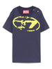 T-shirt blu Oval-D neonato