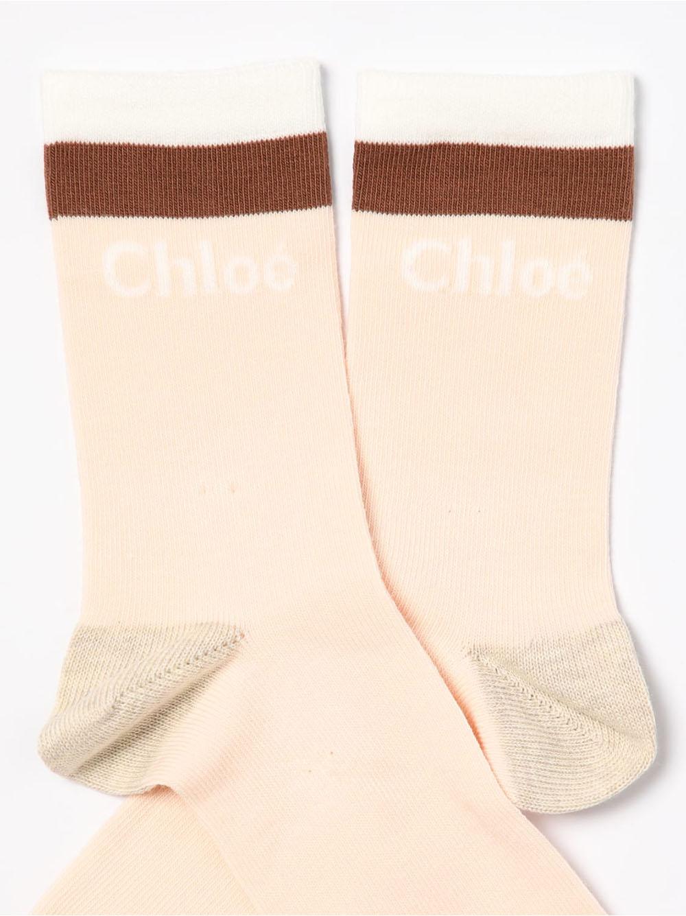 Calzini rosa cipra logati C20279 45K CHLOE KIDS 