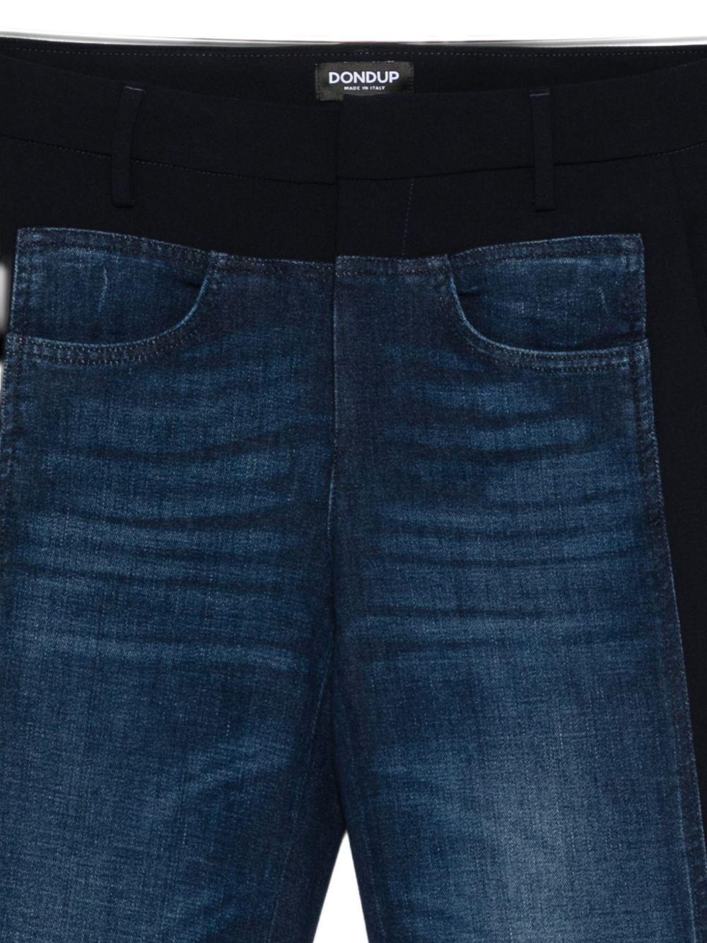 Jeans blu con inserti DP821DS0345LQ1DDM 800 DONDUP 
