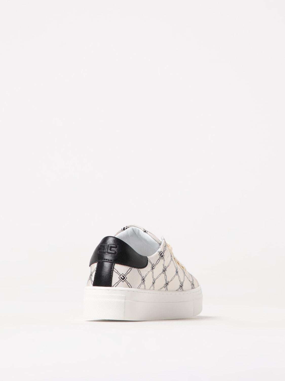 Sneakers crema logo all-over