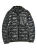 Giacca trapuntata grigio antracite con cappuccio