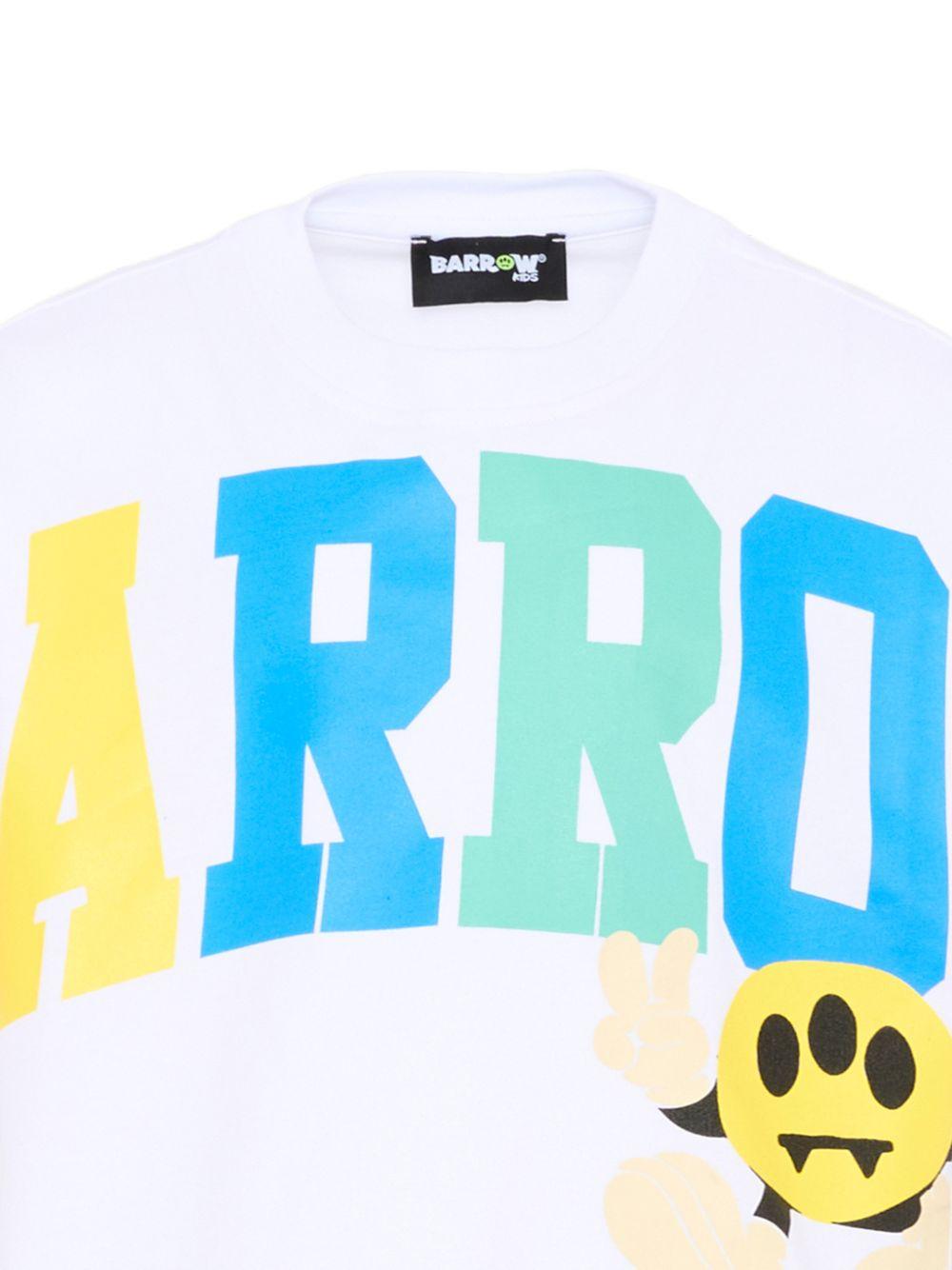 T-shirt a maniche corte in cotone S6BKJGTH173 002 BARROW KIDS 