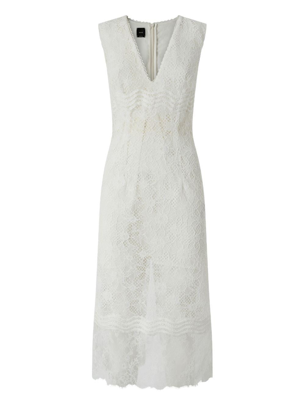 Abito in pizzo scollo a V 106660A381 Z05 PINKO 