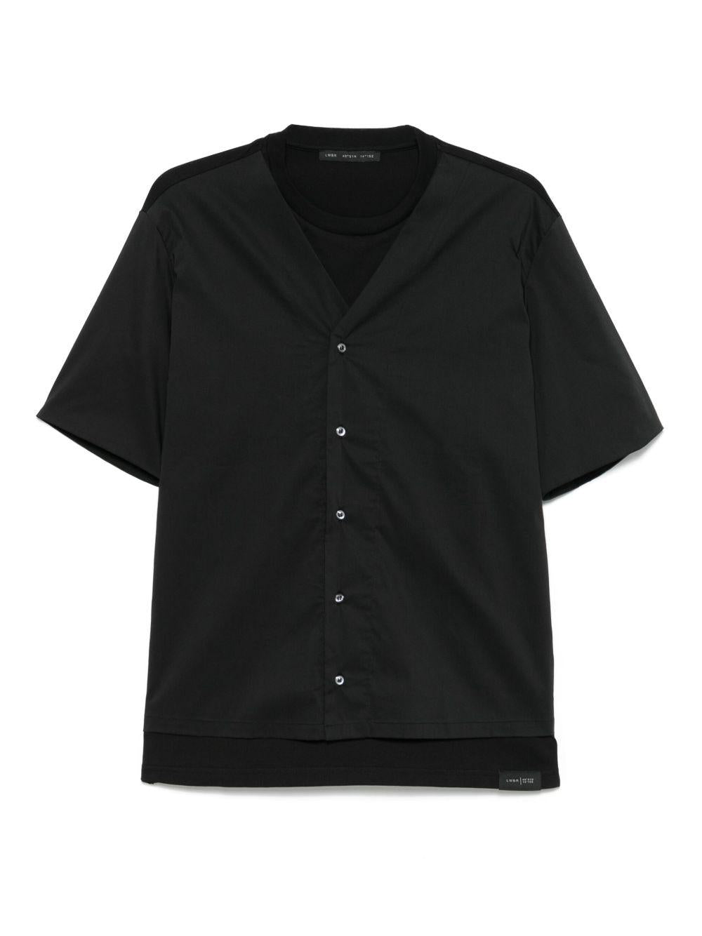 T-shirt + camicia nera b245