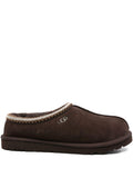 Slippers marroni in pelle scamosciata