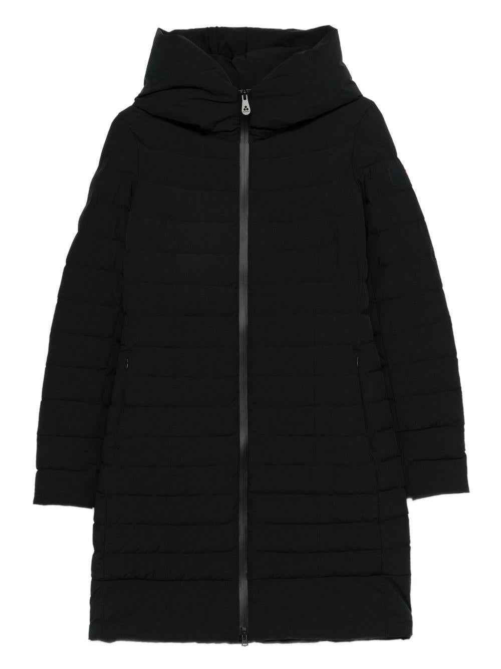 Cappotto nero con cappuccio lungo PED541801180662 NER PEUTEREY 