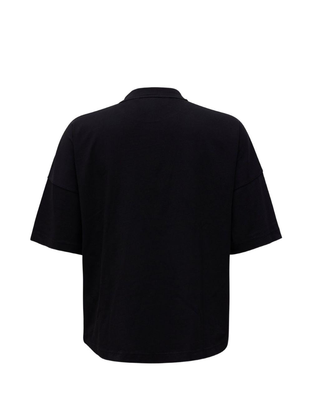 Polo in cotone con stampa orso PMAA10BS26JER004 1060 PALM ANGELS 