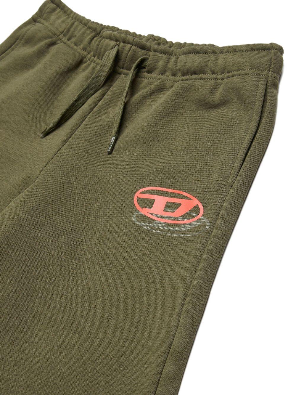 Shorts in felpa con logo ricamato J02683KYAZ3 K511 DIESEL KIDS 