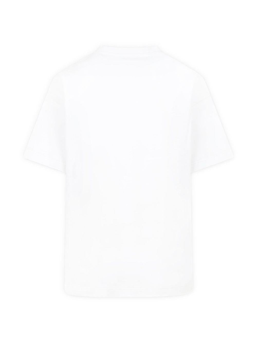 T-shirt avorio/arancione mini logo pegaso ricamato GW8P91Z2081 177AR ETRO KIDS 