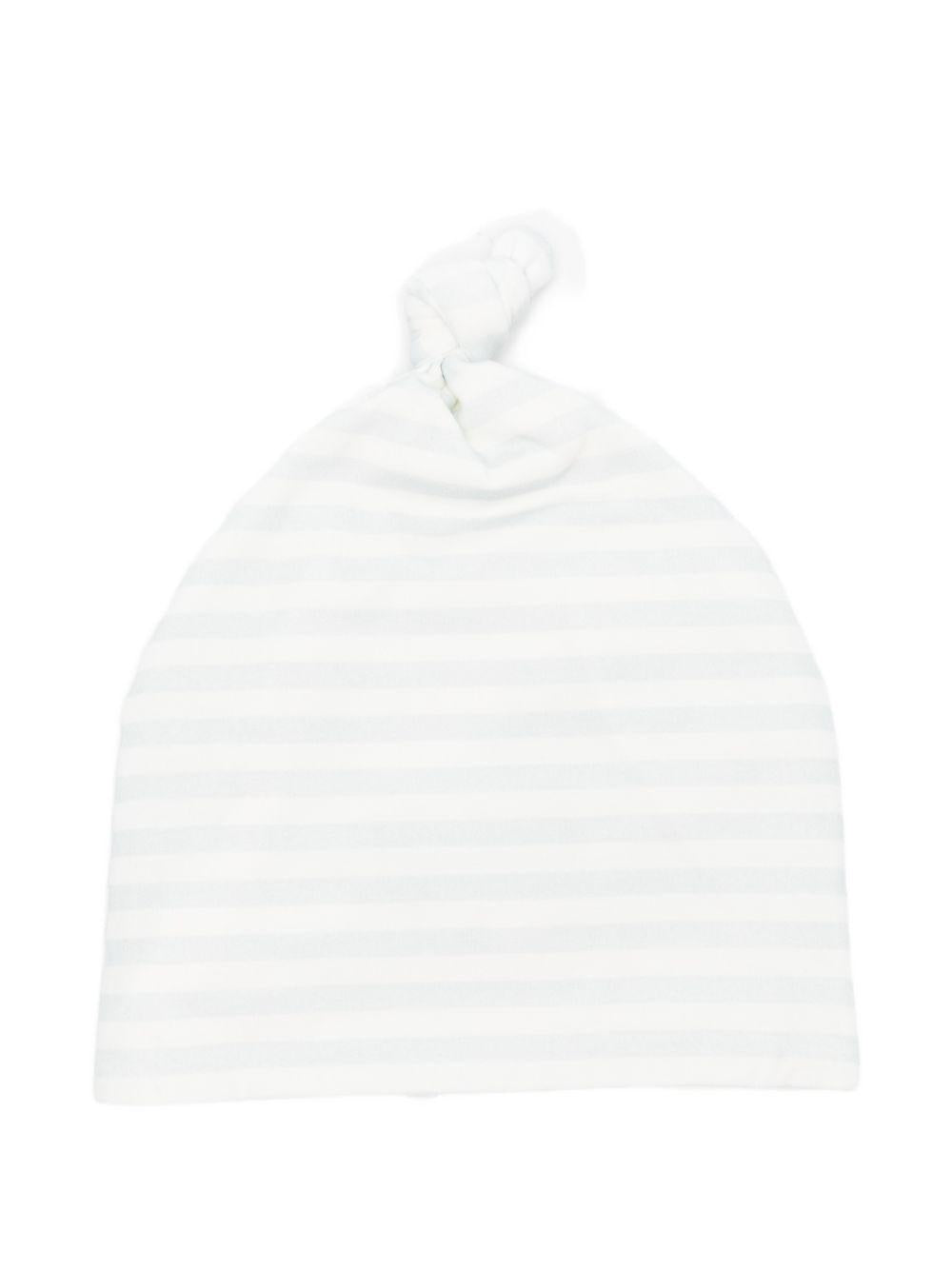 Cappello a righe in cotone con nodo E26105 AZZURRO NANAN KIDS 
