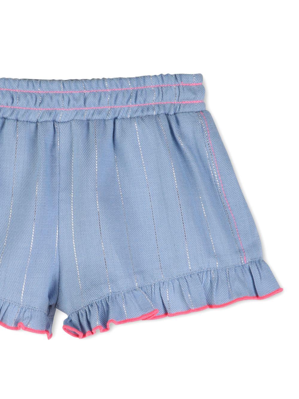 Shorts in cotone con balze U21783 Z04 BILLIE BLUSH KIDS 