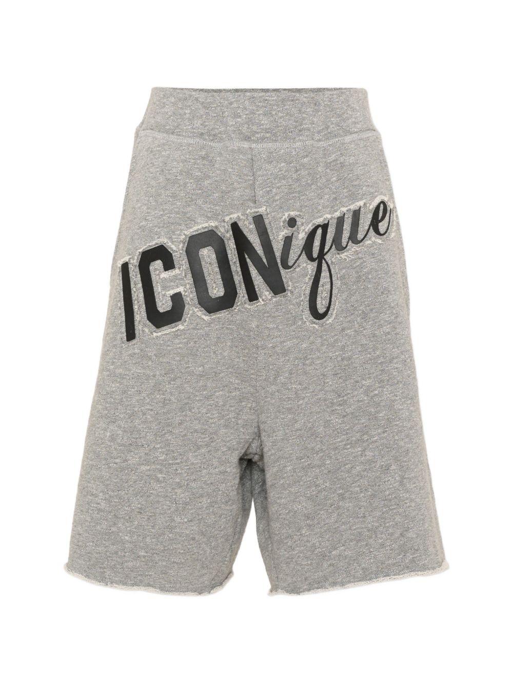 Bermuda in cotone con orlo sfrangiato DQ3390D0AHK DQ902 DSQUARED KIDS 