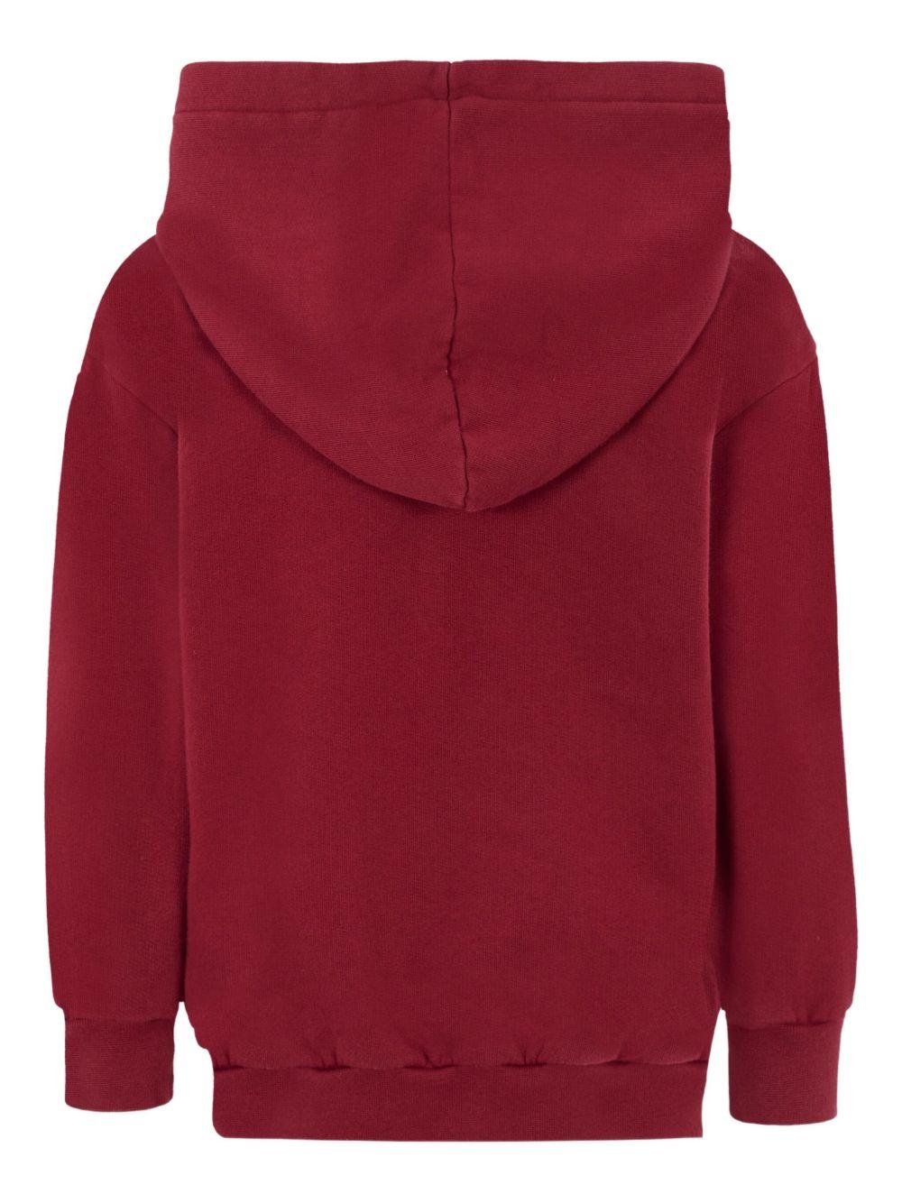 Felpa bordeaux ricamo Pegaso GX4P30Z3333 416 ETRO KIDS 