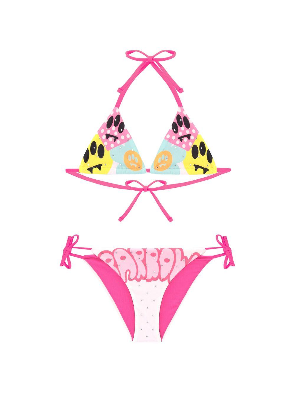 Bikini triangolo con stampa emoji S6BKJGSB232 002 BARROW KIDS 