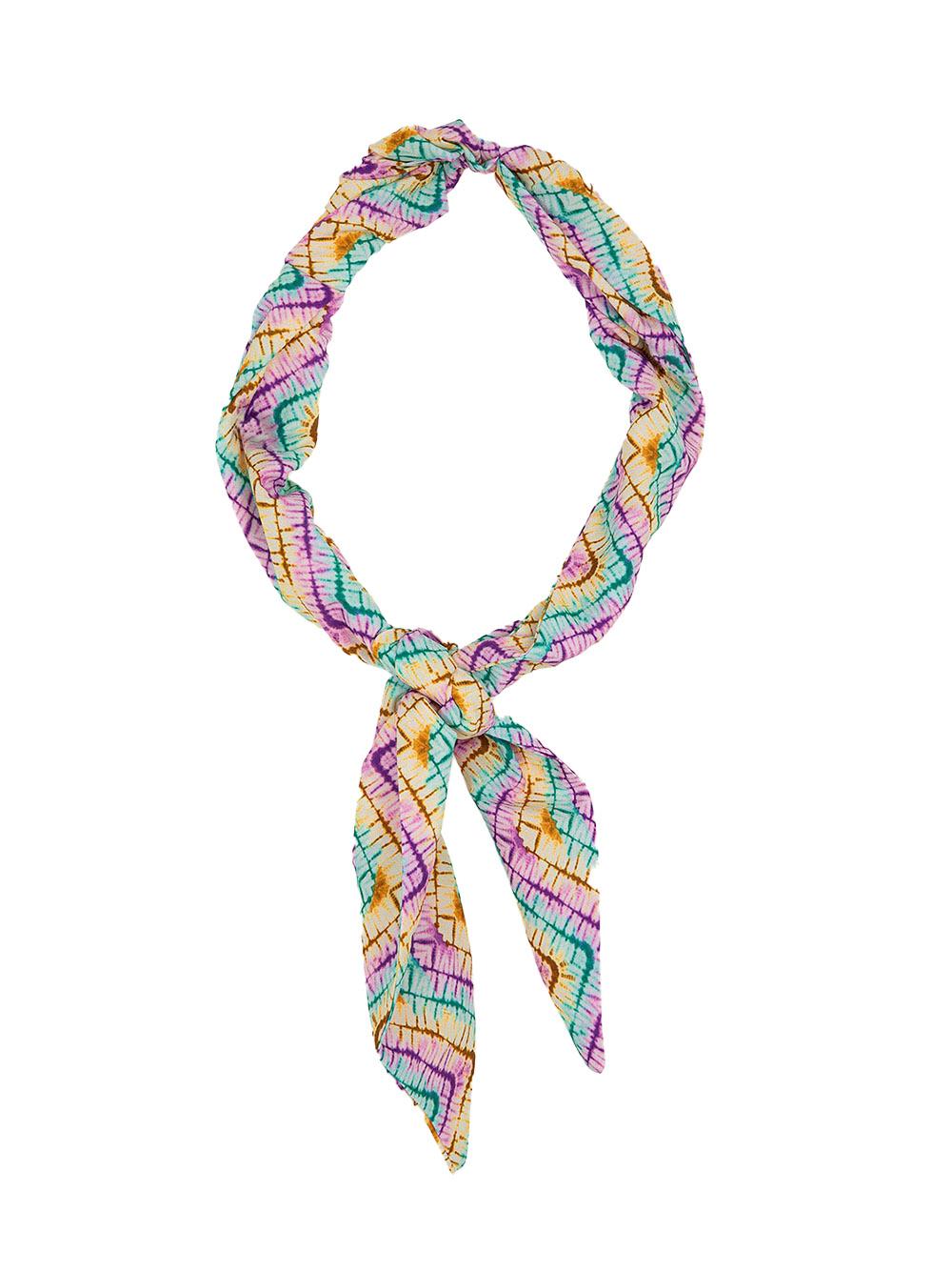 Fascia per capelli fantasia chevron multicolor