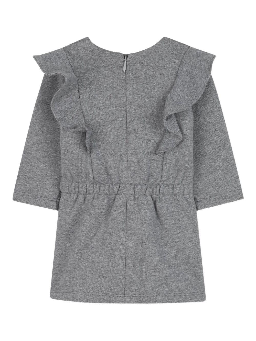 Abito con Logo Stampato e Dettagli con Ruches C20712 A46 CHLOE KIDS 