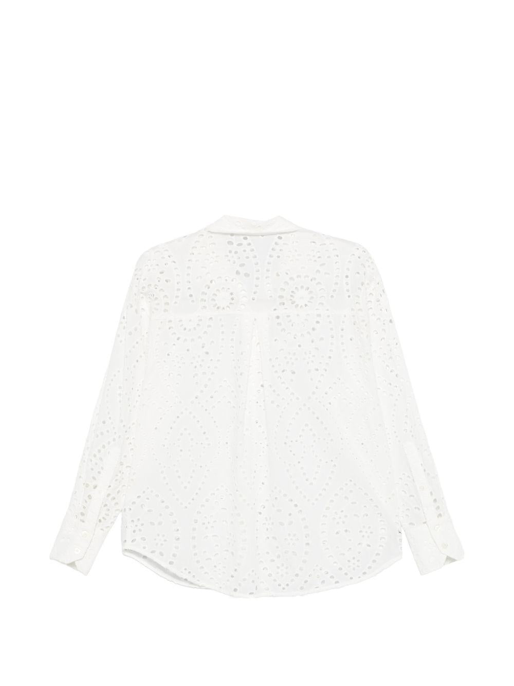 Camicia con ricamo sangallo CYS0001 01000L MC2 SAINT BARTH 