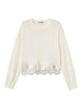 Maglia con Girocollo con Pizzo