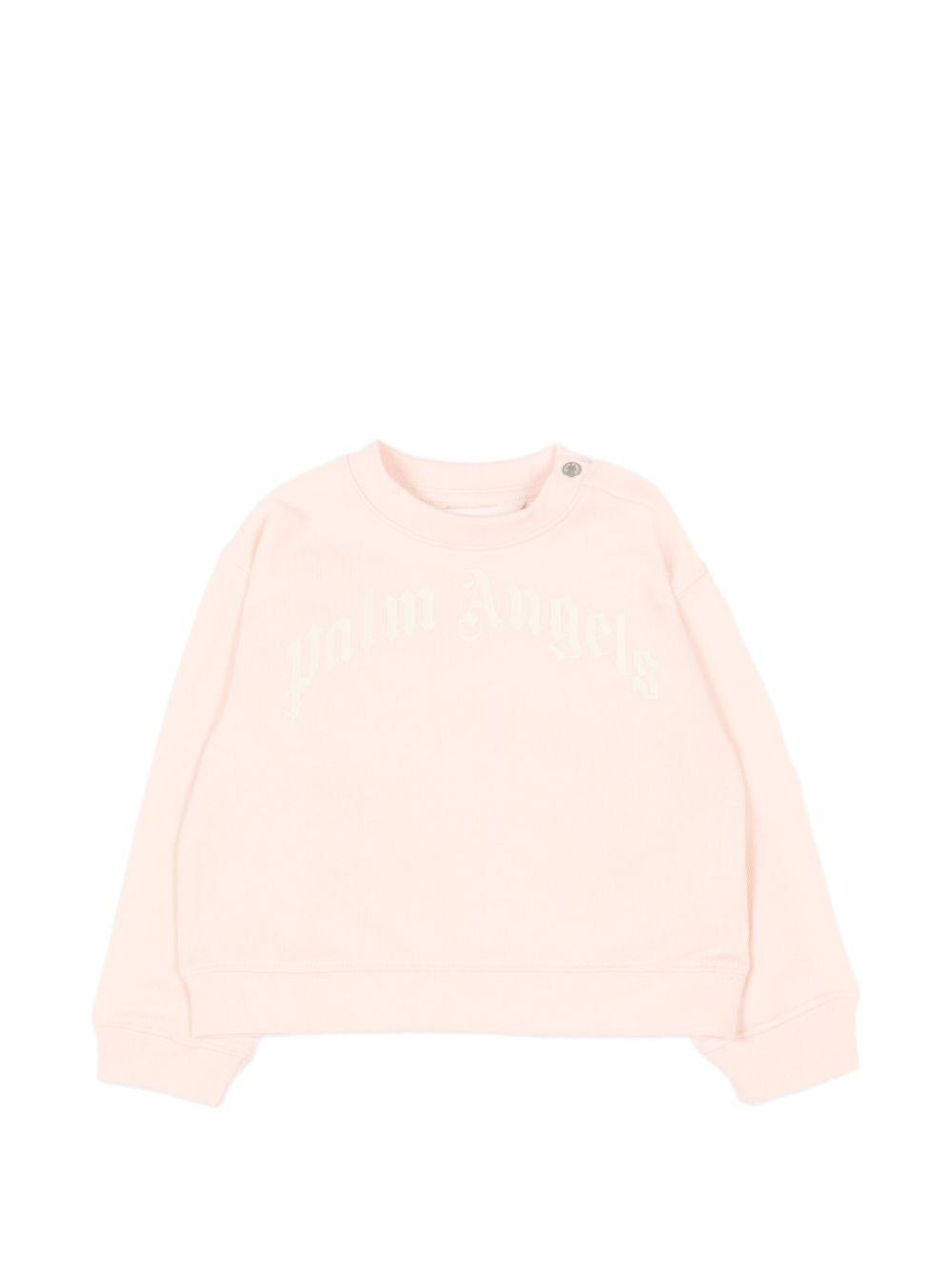 Felpa in cotone con bottoni a pressione PGXC001S26FLE002 042 PALM ANGELS KIDS 
