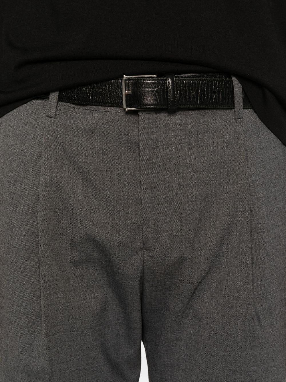 Pantaloni in lana con pieghe frontali TIBERIOS300082 00080 BRIGLIA 