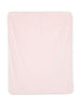 Coperta neonata rosa con merletto