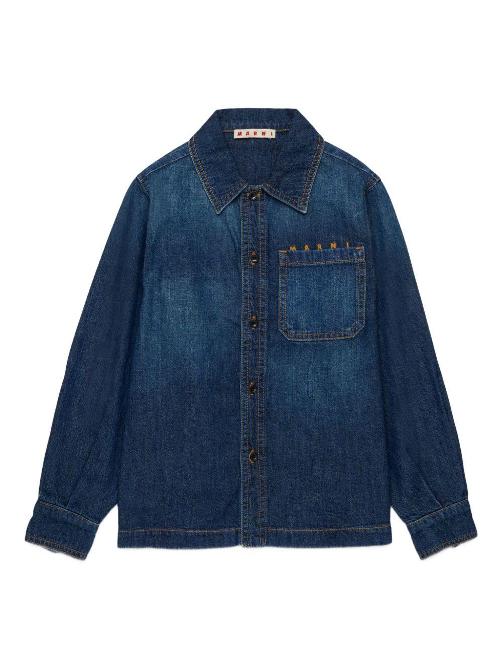 Camicia in cotone M01581M00VL 0M01 MARNI KIDS 