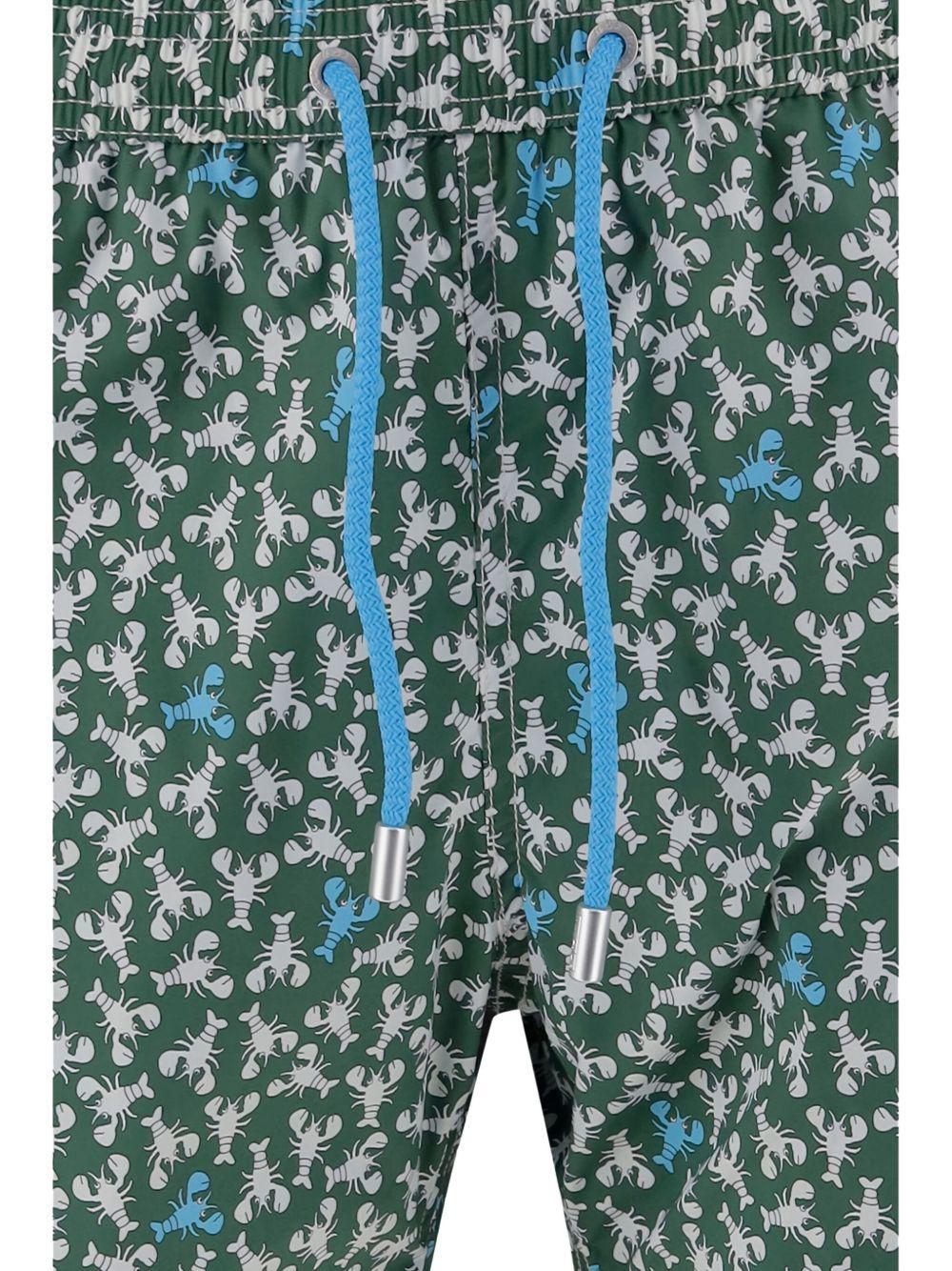 Costume Comfort verde aragosta all-over COM0009 01727H MC2 SAINT BARTH 