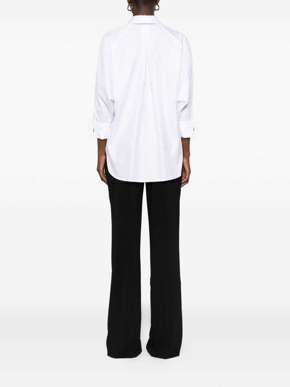 Tuta Intera Bianca con Fiocco e Pantaloni Plissettati TU05656E2 221 ELISABETTA FRANCHI 