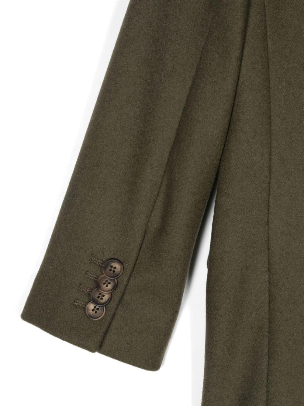 Cappotto verde in feltro