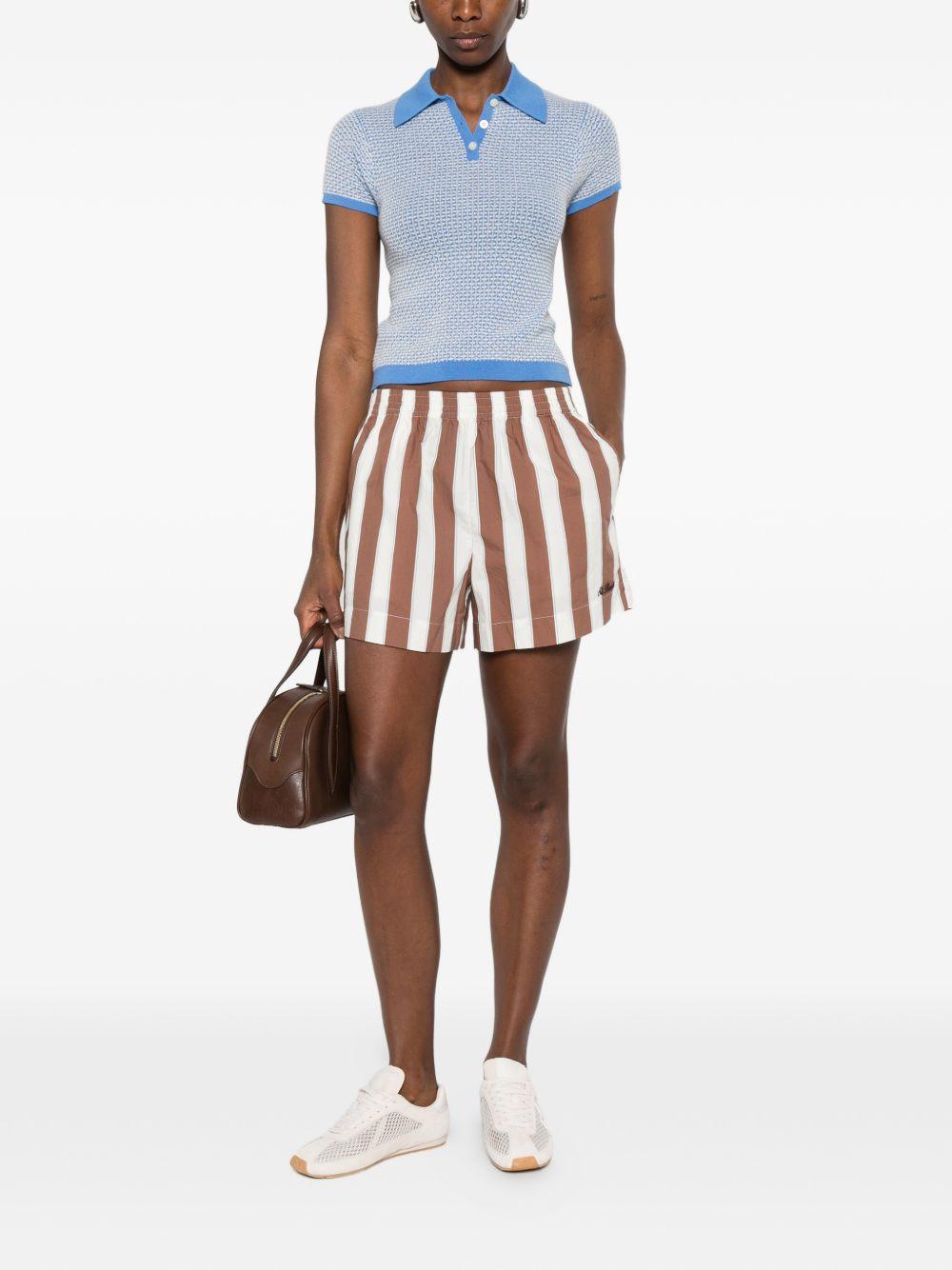Shorts in cotone a righe MEA002 01418L MC2 SAINT BARTH 