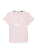 Pink T-shirt with front logo print