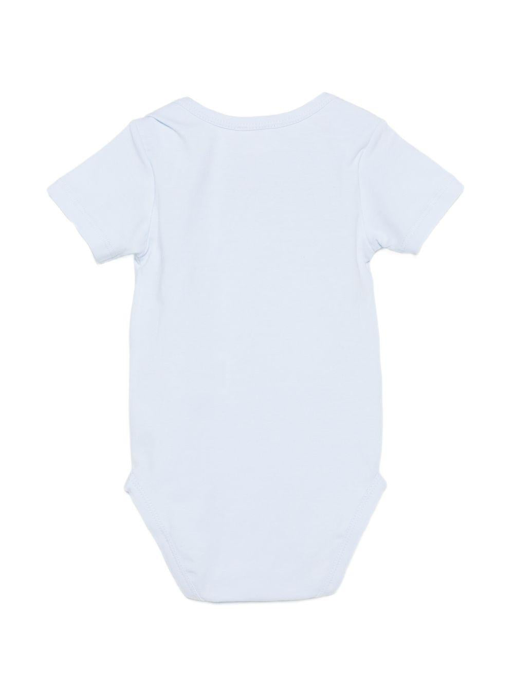 Body neonato manica corta con stampa E26014 AZZURRO NANAN KIDS 