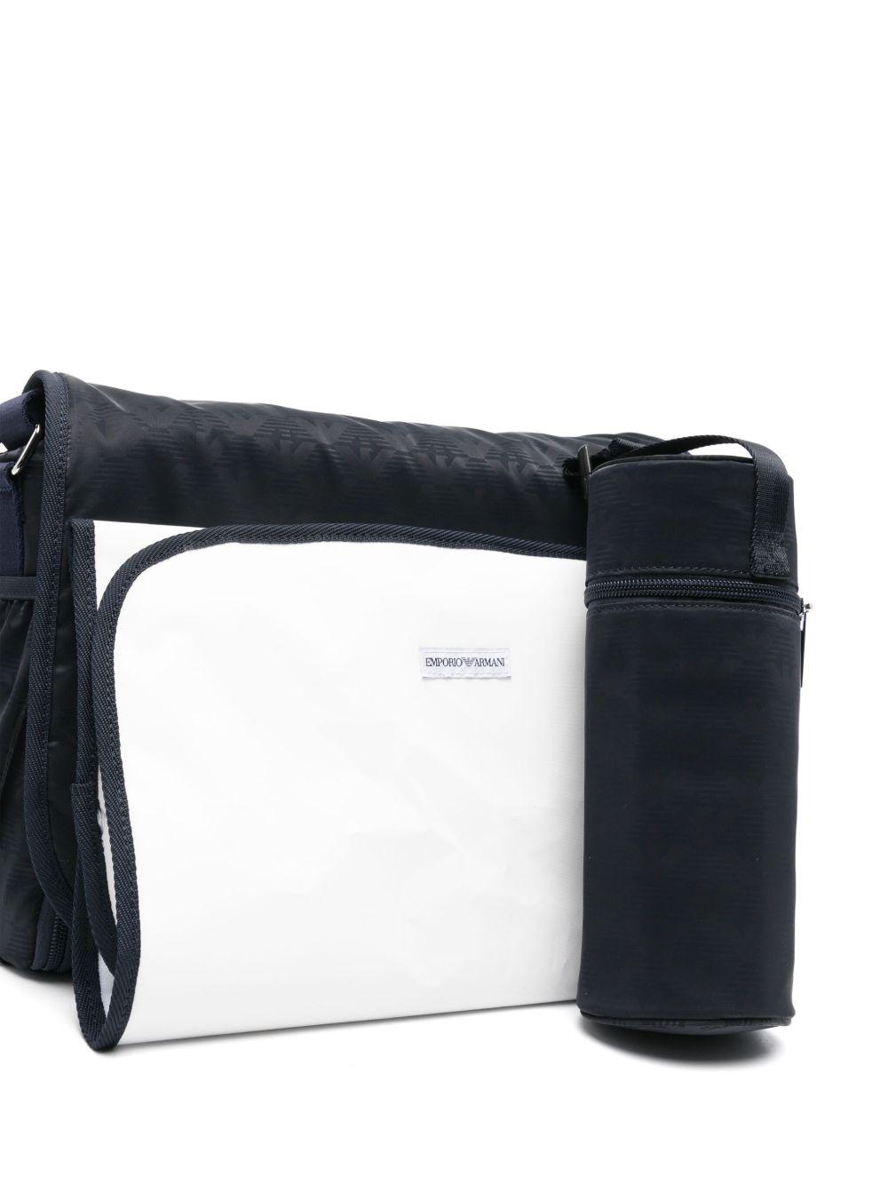 Borsa Mamma blu mini monogram all-over EB000407AF16274 UB108 EMPORIO ARMANI KIDS 